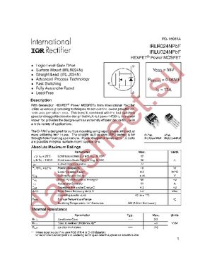 IRLR024NTRPBF datasheet  